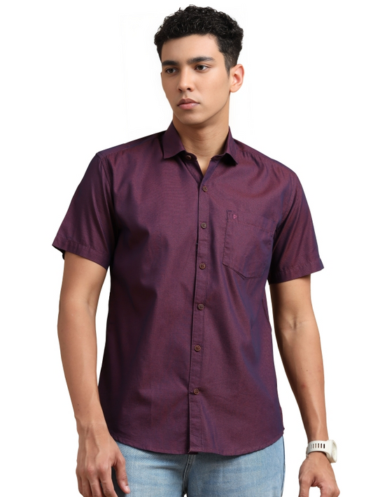 Violet Colour Solid Shirts