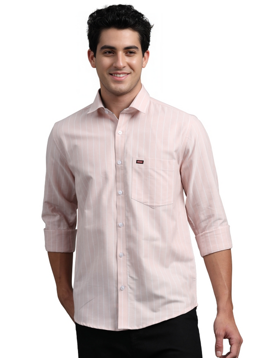 Striped Cotton Casual Shirt