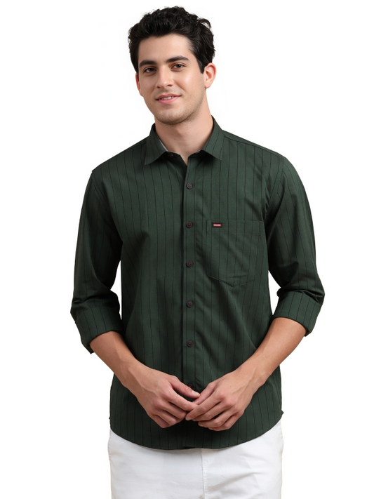 Striped Cotton Casual Shirt