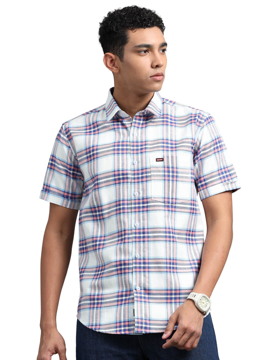 MULTI COLOR CHECKED COTTON CASUAL SHIRT