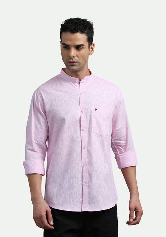 Light Pink Plain Slup Shirts
