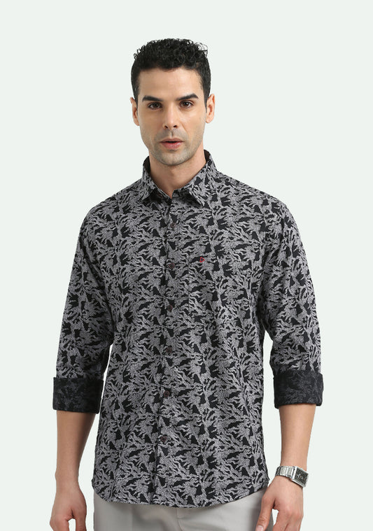 Black & White Gosebruch Print Shirts