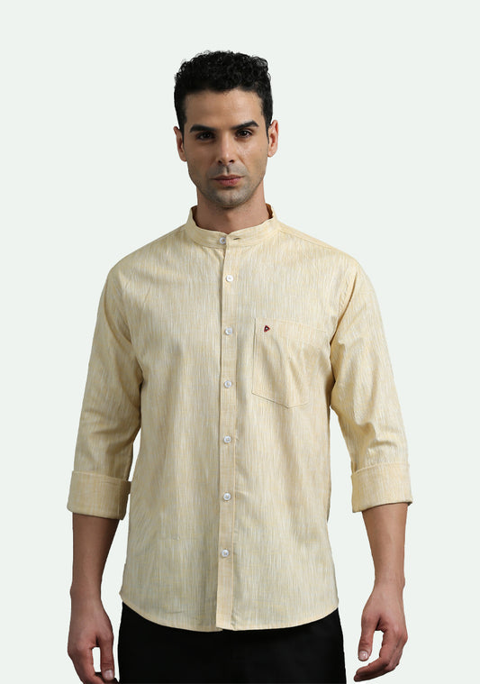Beige Colour Slup Plain Shirts