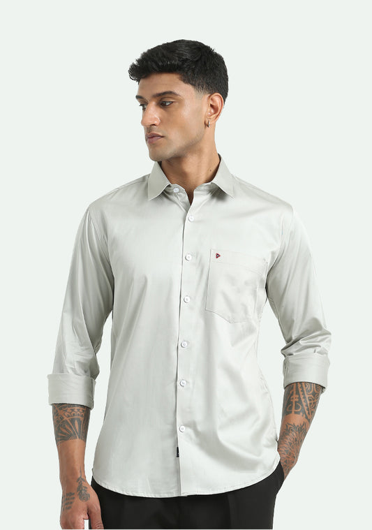 Warm Grey Solid Shirt