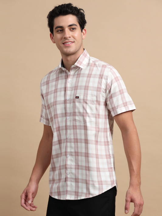 Pastel Music Cotton Check Shirt
