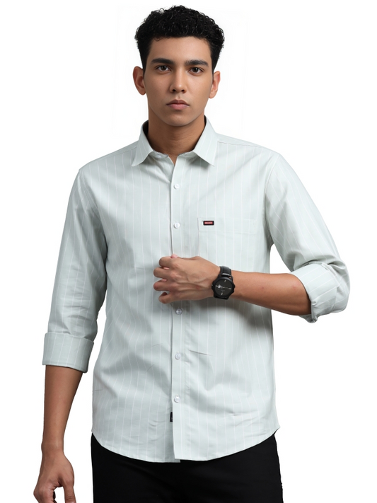 Striped Cotton Casual Shirt