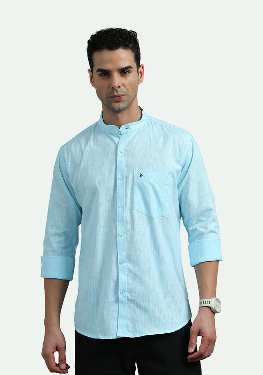 Frost Blue Plain Slup Shirts