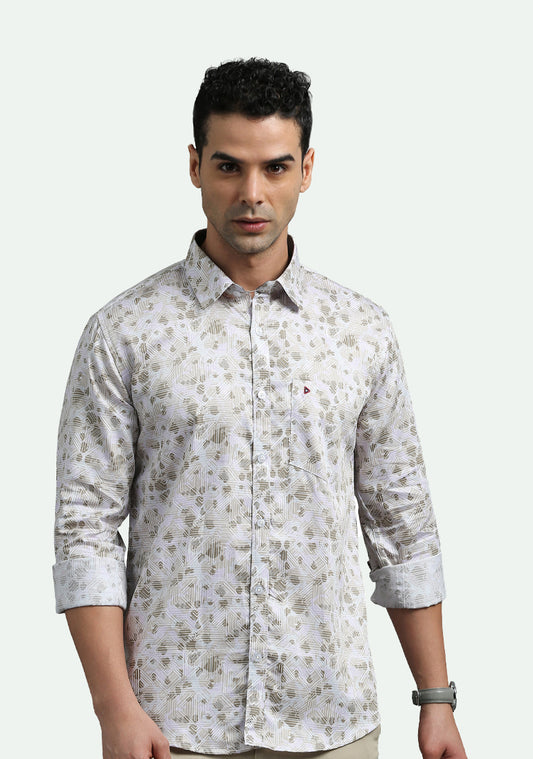 Multi Colour Abstract Print Shirts