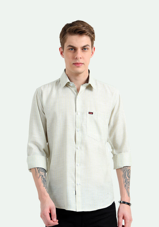 Dim Green & Yellow Strips Shirts