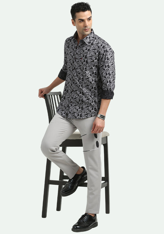 Black & White Gosebruch Print Shirts