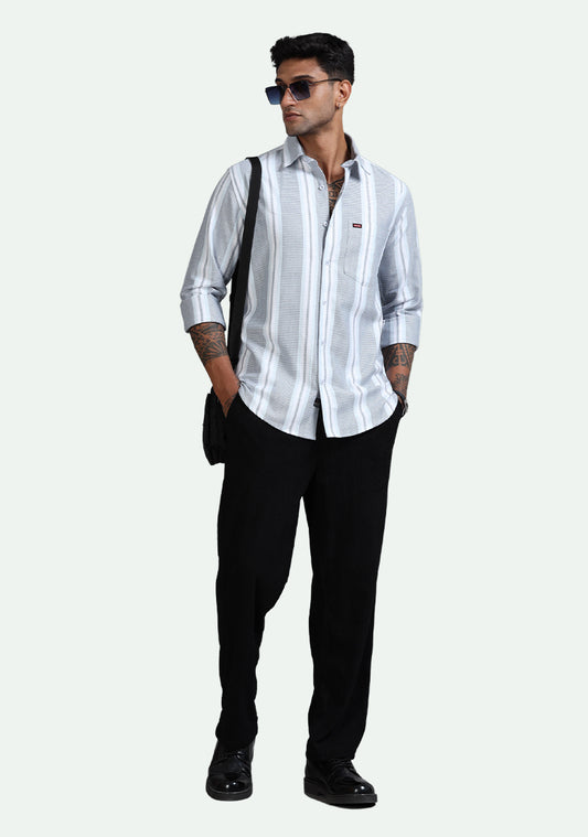 Light Blue & White Stripes Shirts