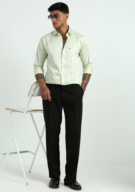 Pale Green Solid Shirts