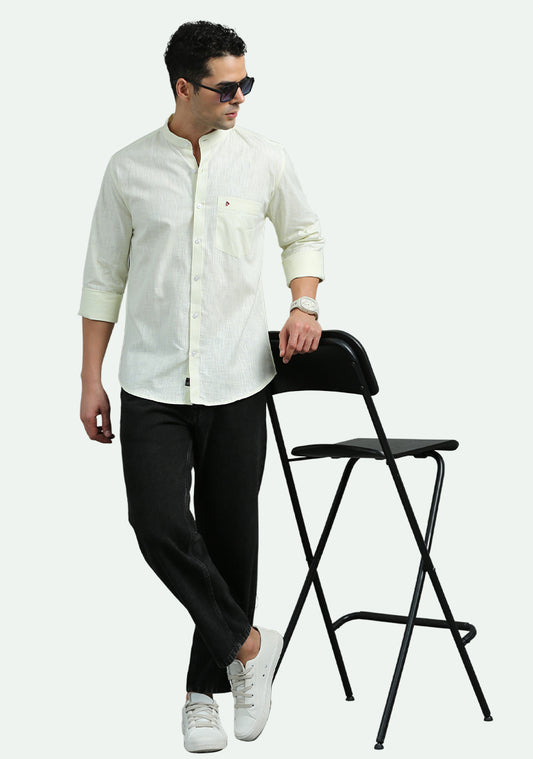 Light Yellow Plain Slup Shirts