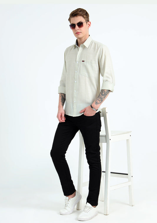 Dim Green & Yellow Strips Shirts